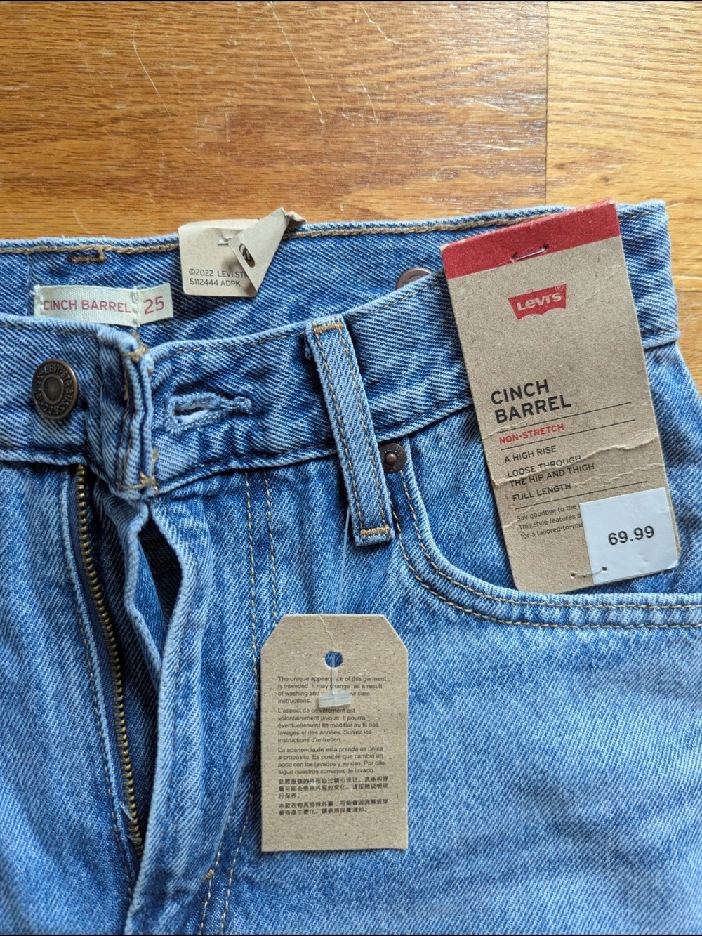 Levi's Light Blue Cinch Barrel Men's Bootcut Jeans